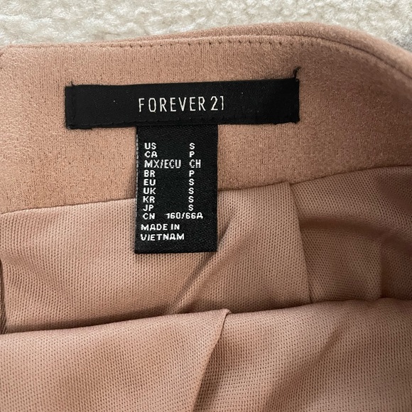 High Waist Faux Suede Mini Skirt - Picture 3 of 3